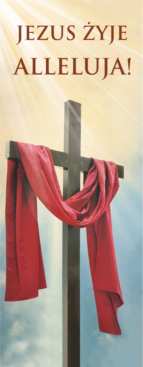 Baner na Wielkanoc "Jezus żyje Alleluja!" (30) - WIELKANOC - Nowość