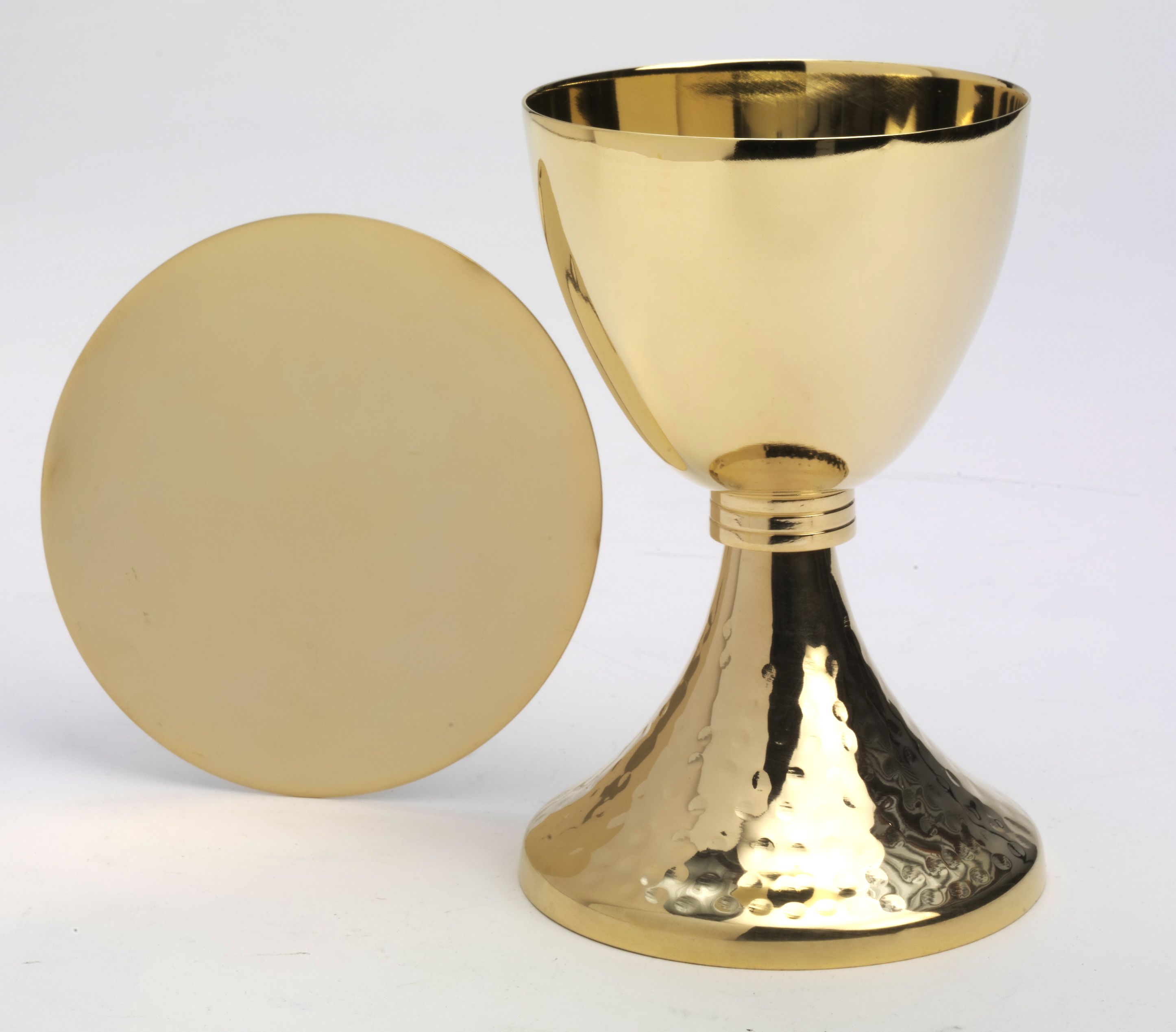 Kielich + patena, pozłacane - 19,5 cm - KIELICHY MSZALNE - Nowość