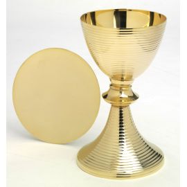 Kielich pozłacany + patena - 21 cm. - KIELICHY MSZALNE