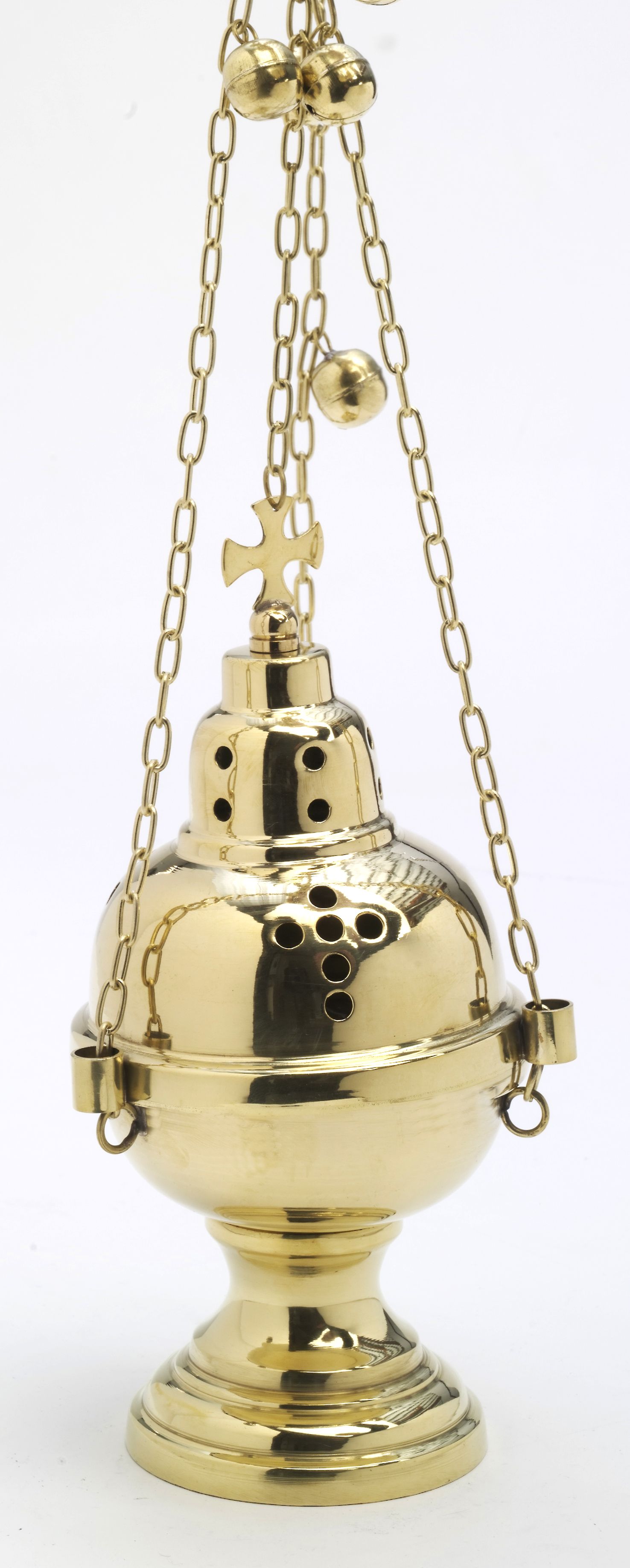 Trybularz mosiężny, złocony - 23,5 cm - TRYBULARZE, ŁÓDKI - Nowość