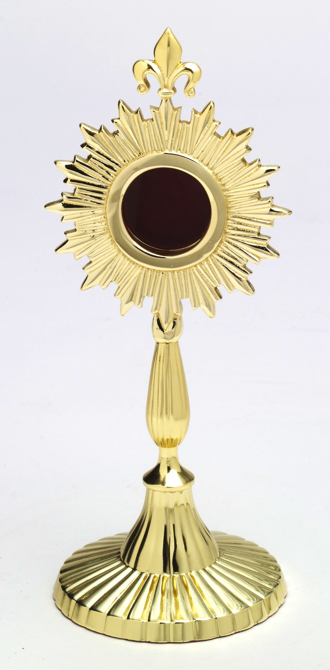 Relikwiarz mosiężny, pozłacany - 23 cm - RELIKWIARZE - Nowość