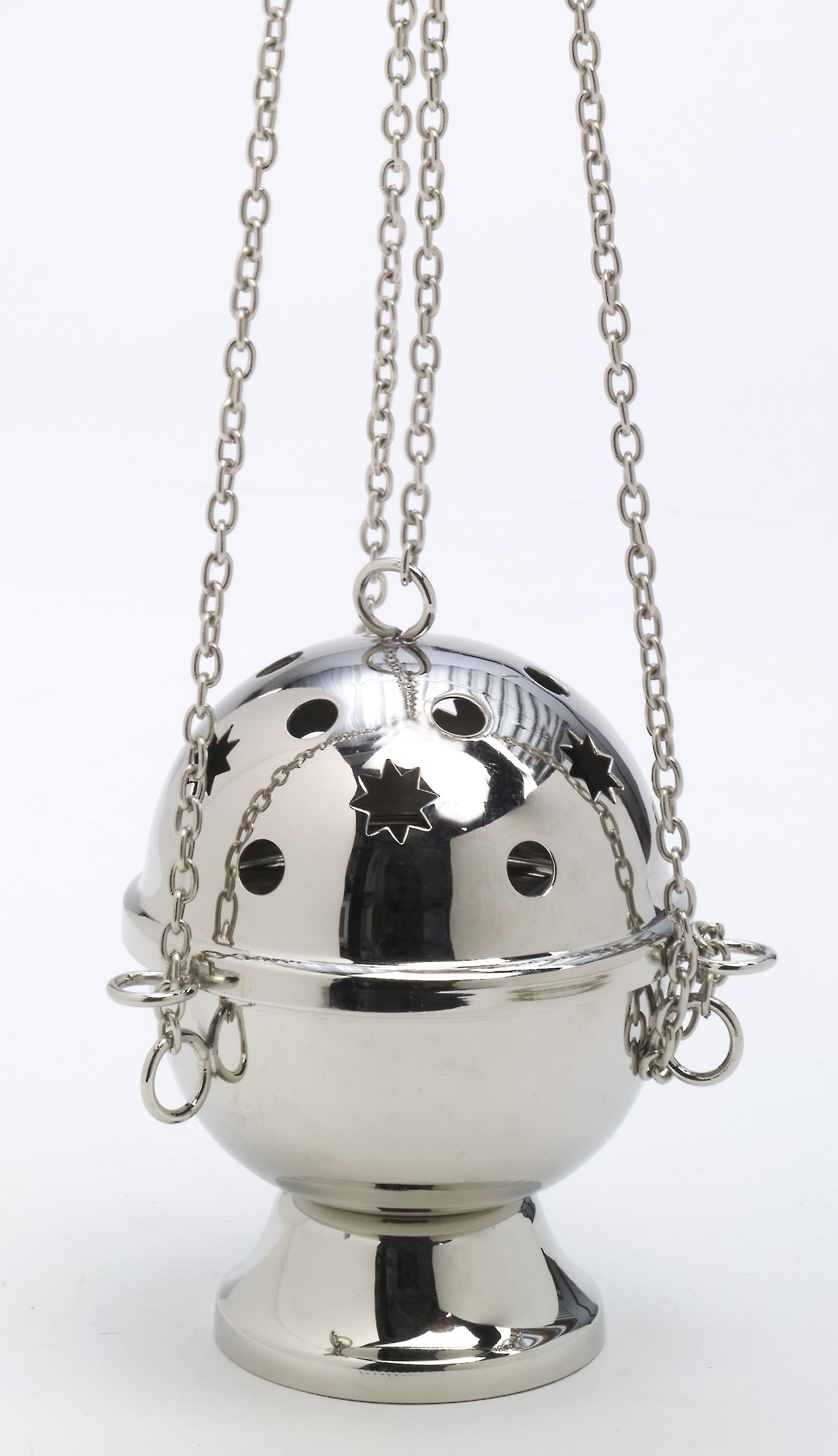 Trybularz niklowany - 15 cm (star+koła) - TRYBULARZE, ŁÓDKI - Nowość