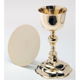 Kielich + patena -  pozłacane - 22 cm - KIELICHY MSZALNE