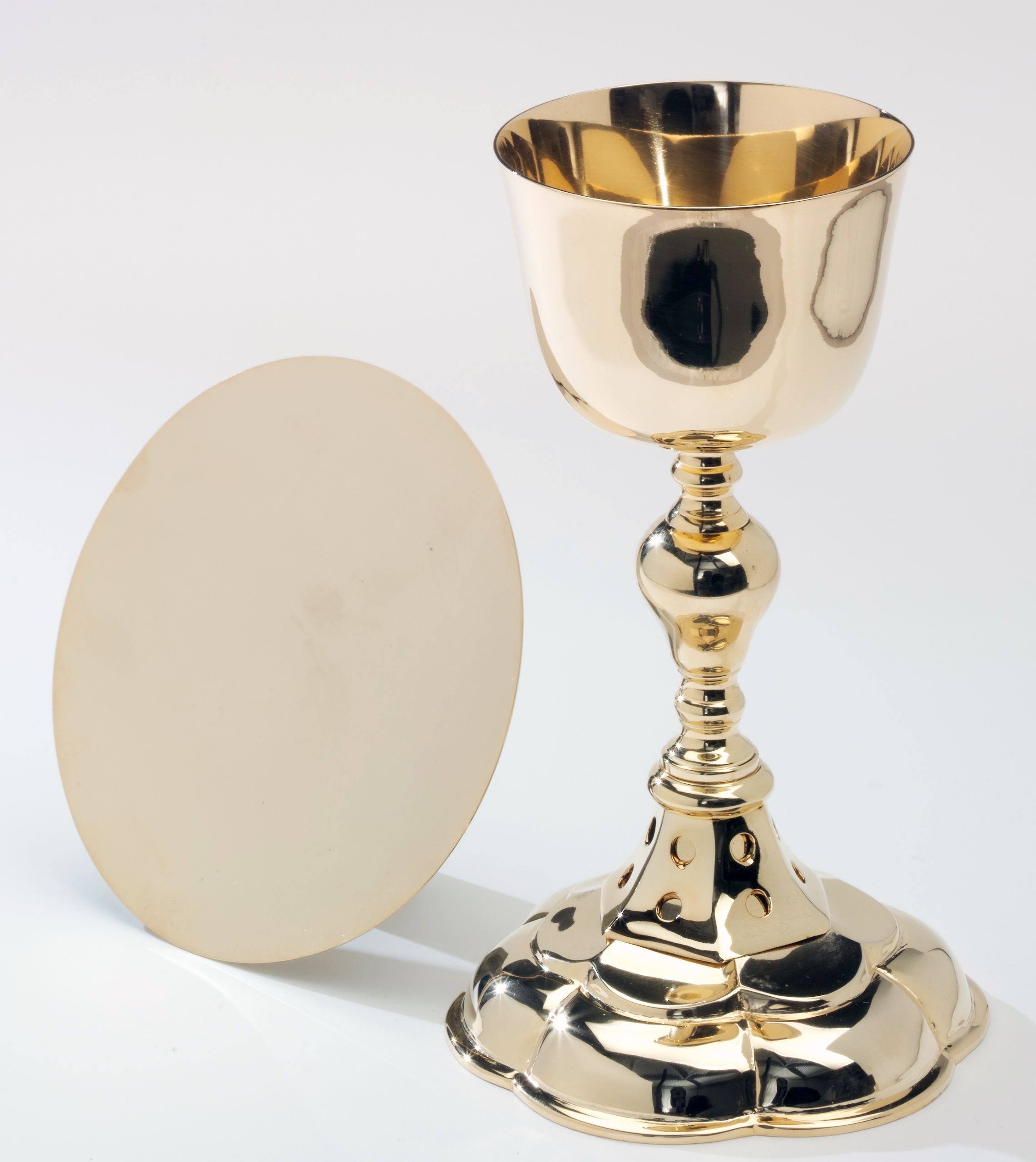 Kielich + patena -  pozłacane - 22 cm - KIELICHY MSZALNE - Nowość