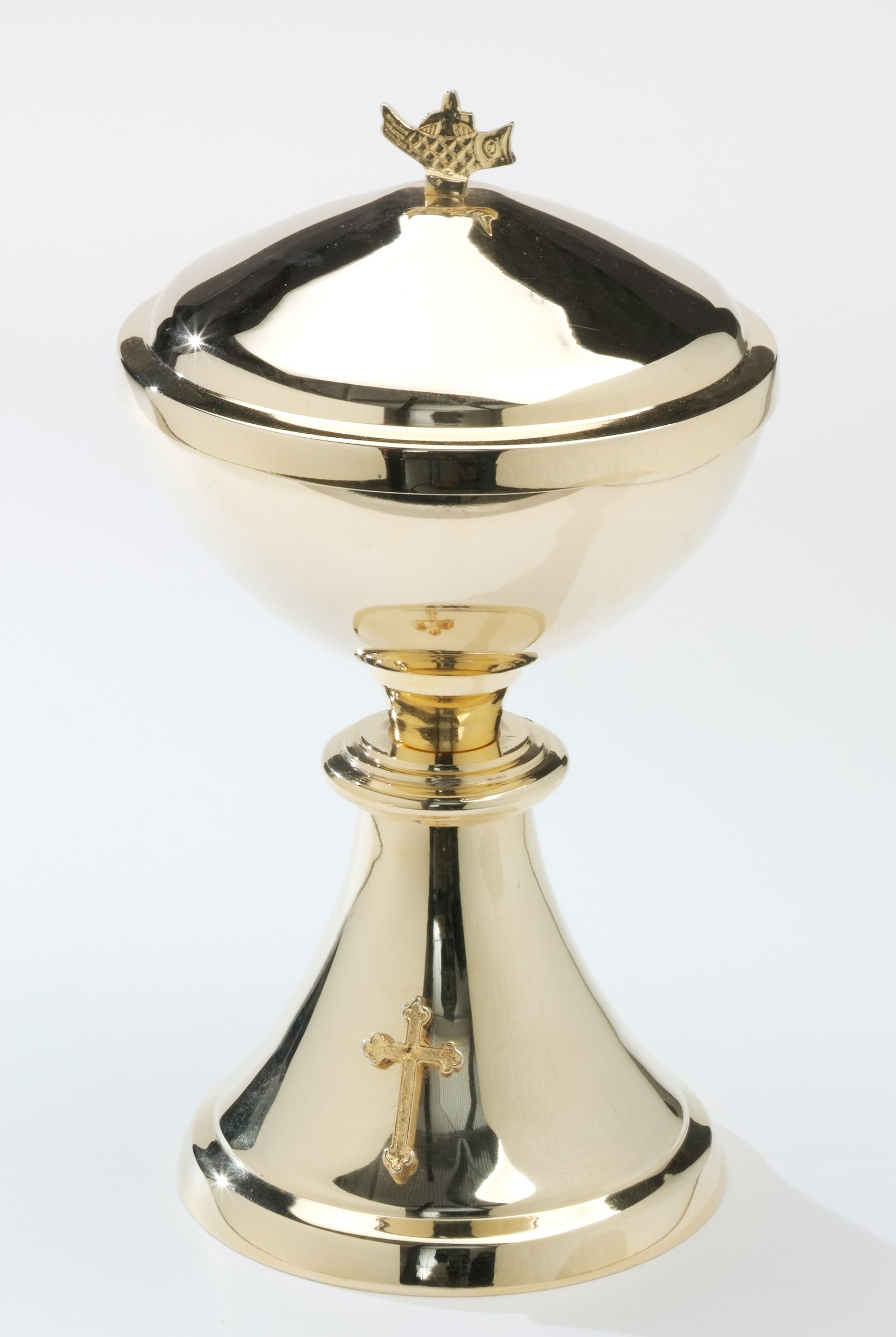 Puszka pozłacana z krzyżykiem - PUSZKI MSZALNE - Nowość