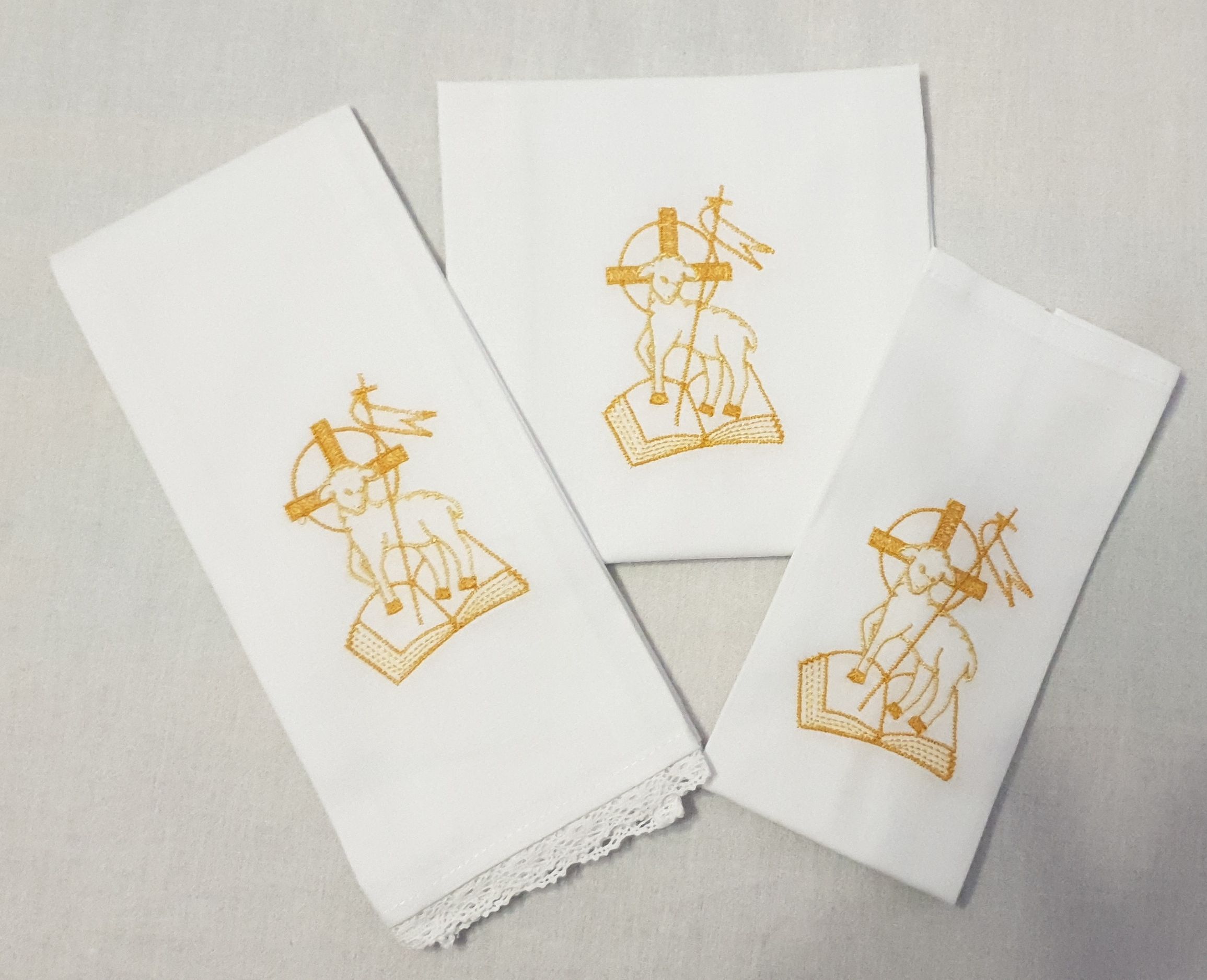 Bielizna kielichowa wielkanocna - Baranek (05A) - BIELIZNA KIELICHOWA - Nowość