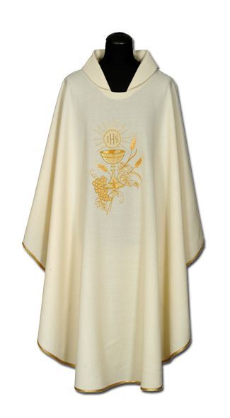 Ornat haftowany (85A) - Ornaty białe/ ecru - Nowość