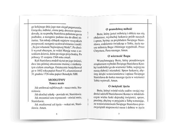 Modlitewnik Do Świętego Stanisława Kostki - MODLITEWNIKI - zdjęcie 2 - Modlitewnik Do Świętego Stanisława Kostki