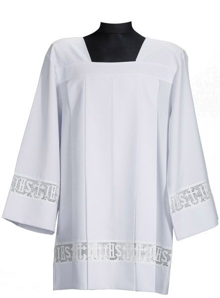 Komża kapłańska - koronka bawełniana (D1) - KOMŻE I ALBY  KAPŁAŃSKIE - Nowość