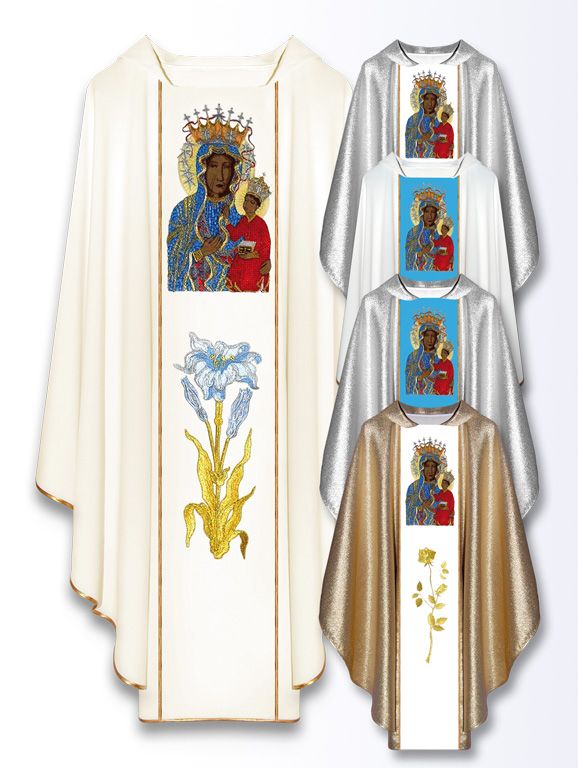 Ornat haftowany - MB Częstochowska (32) - Ornaty Maryjne - Nowość