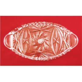 Taca szklana /kryształ - 24x12,5cm. - AMPUŁKI I TACKI MSZALNE