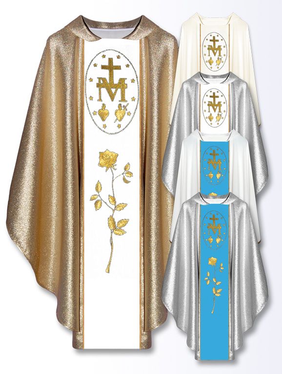 Ornat Maryjny haftowany (51) - Ornaty Maryjne - Nowość