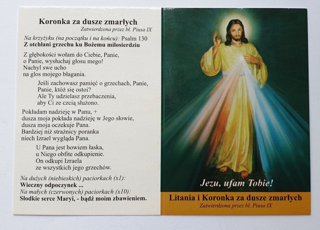 Obrazek - Litania i Koronka za dusze zmarłych - MODLITEWNIKI - Obrazek - Litania i Koronka za dusze zmarłych