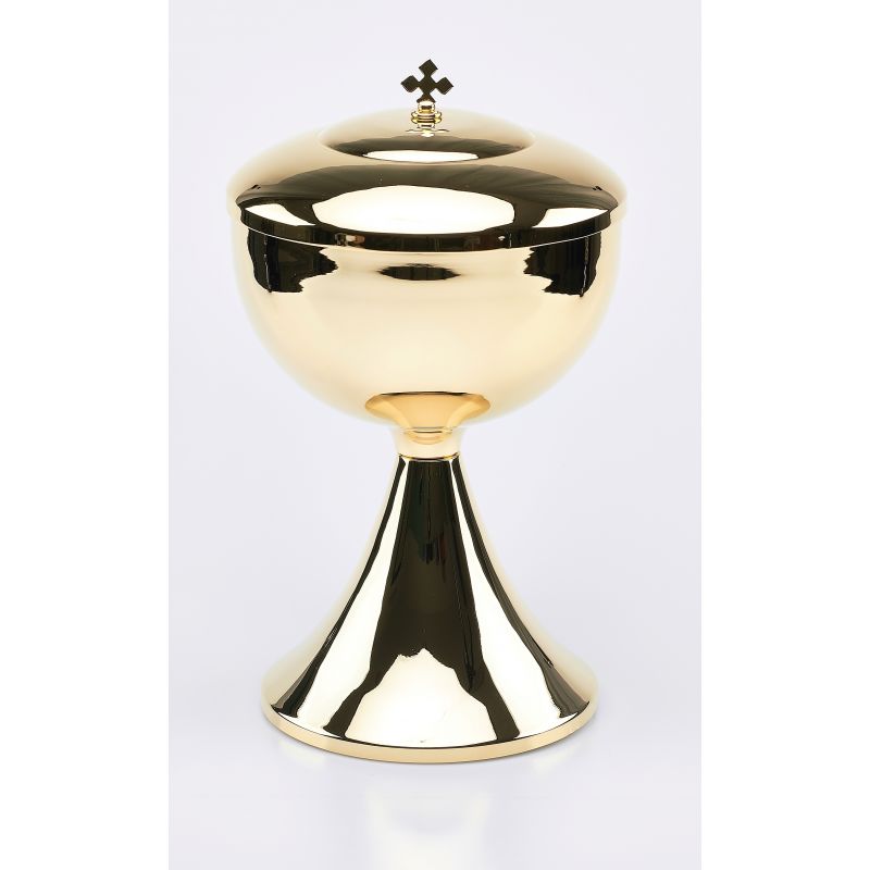 Puszka z mosiądzu złocona - 25 cm (1) - PUSZKI MSZALNE - Puszka z mosiądzu złocona - 25 cm (1)