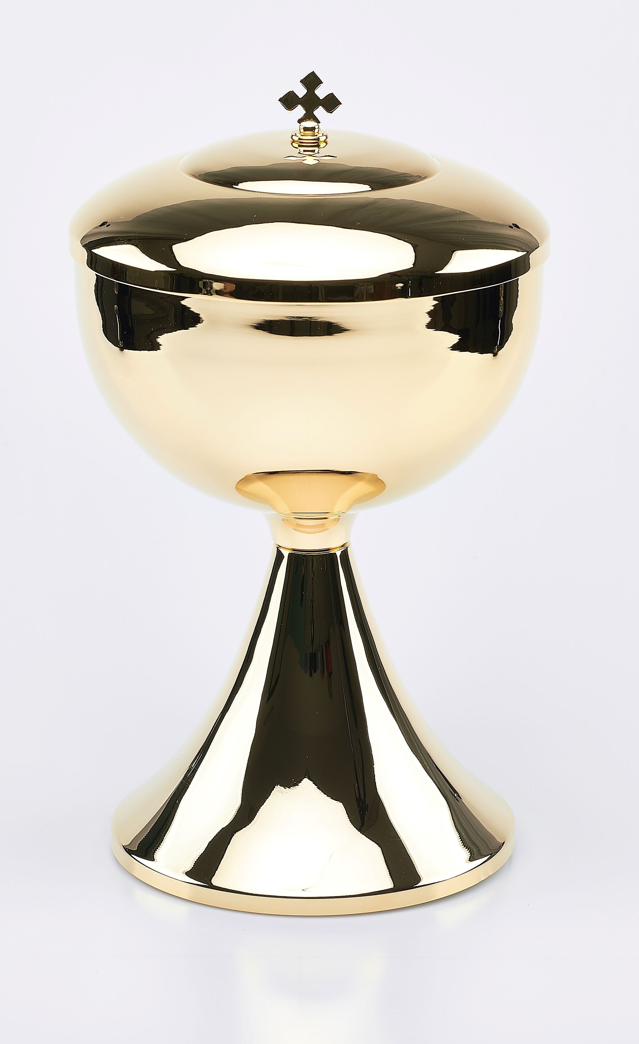 Puszka z mosiądzu złocona - 25 cm (1) - PUSZKI MSZALNE - Nowość