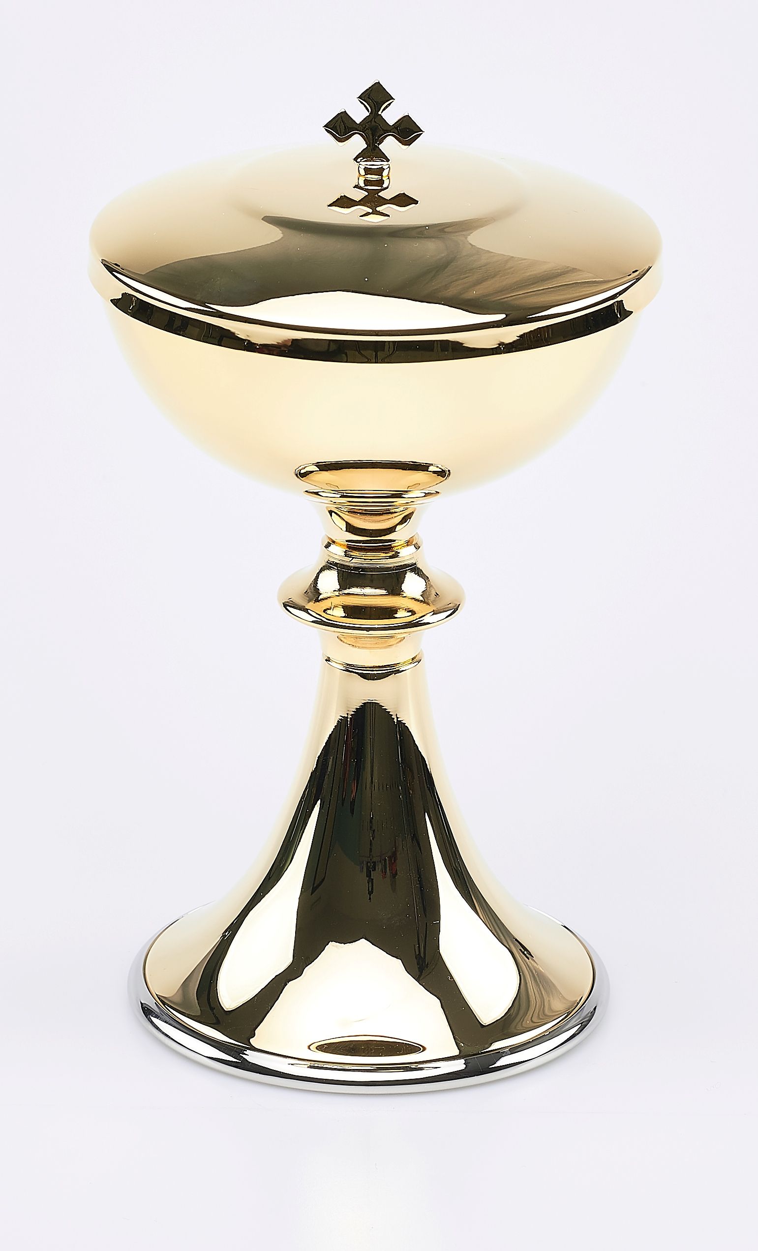 Puszka na komunikanty, złocona - 20 cm (1) - PUSZKI MSZALNE - Nowość