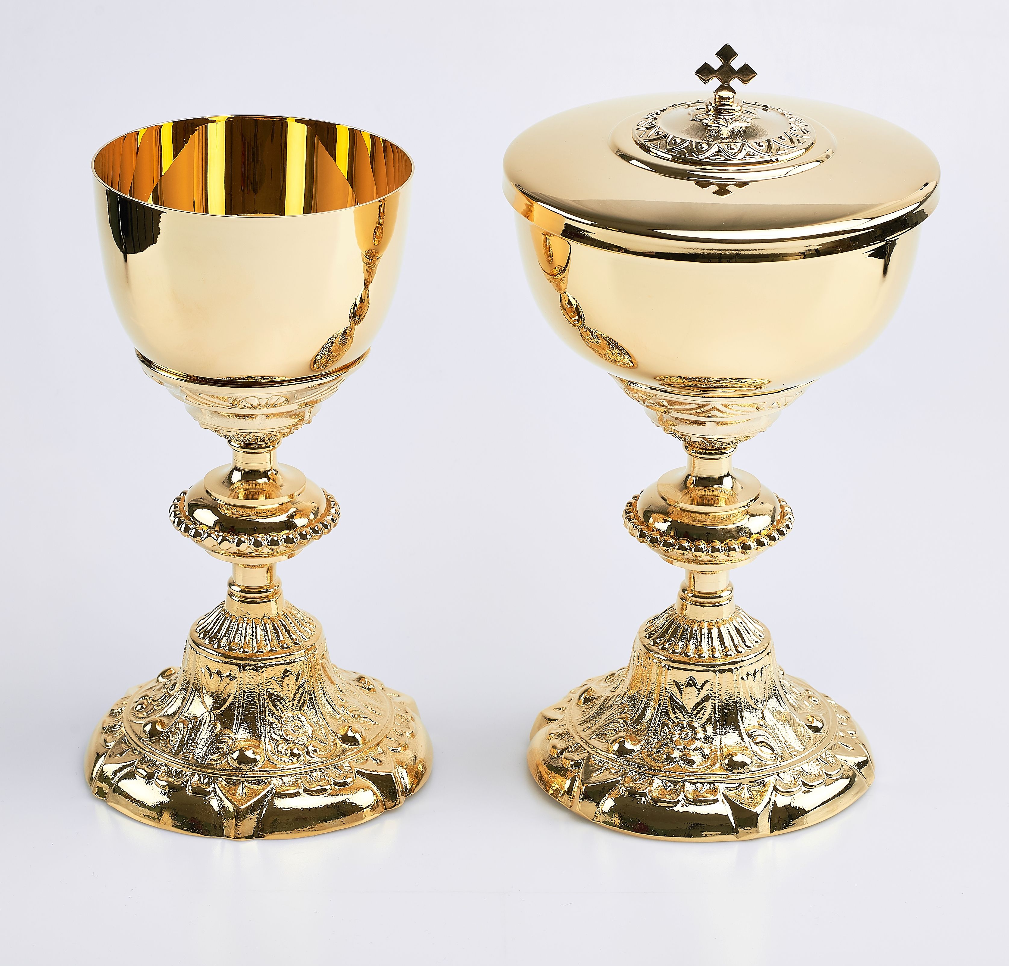 Komplet kielich + puszka (12) - KIELICHY MSZALNE - Nowość