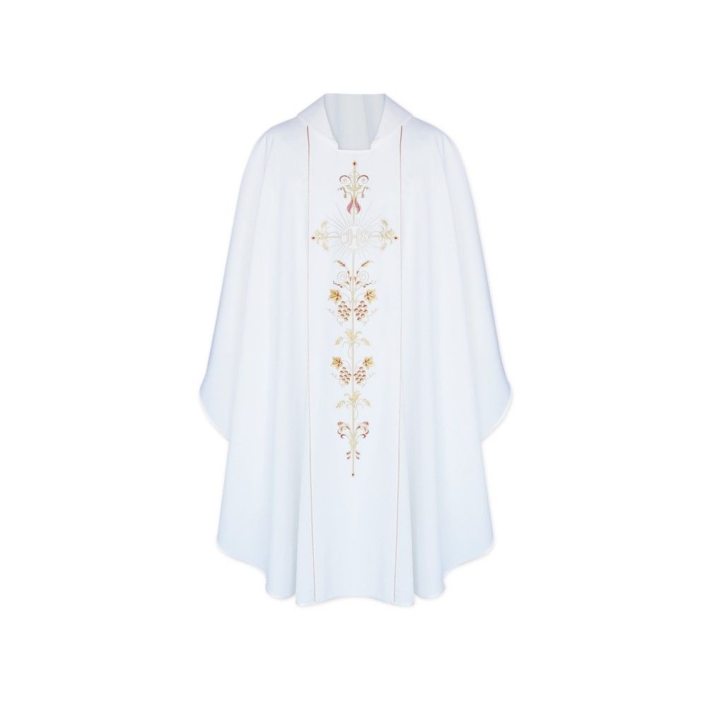 Ornat gotycki IHS - kolory liturgiczne (1) - Ornaty haftowane - zdjęcie 4 - Ornat gotycki IHS (1)