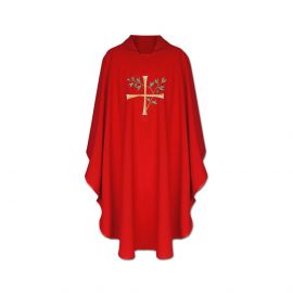 Ornat gotycki Krzyż, kłosy- kolory liturgiczne (2) - Ornaty haftowane - zdjęcie 2 - Ornat gotycki Krzyż, kłosy (2)