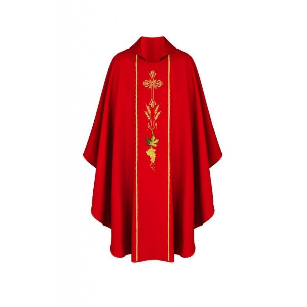 Ornat gotycki Krzyż - kolory liturgiczne (19) - Ornaty haftowane - zdjęcie 3 - Ornat gotycki Krzyż - kolory liturgiczne (19)