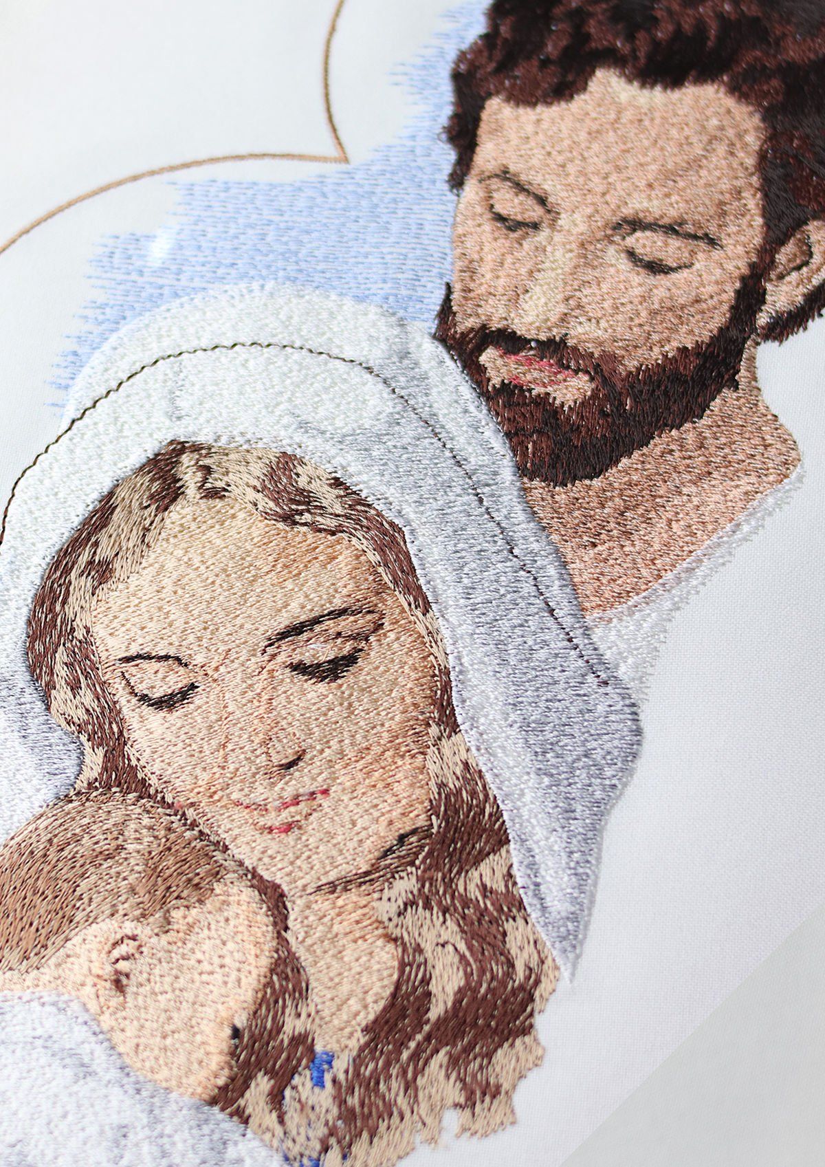 Ornat haftowany, ecru - Boże Narodzenie - Ornat Bożonarodzeniowy - zdjęcie 2 - Ornat haftowany, ecru - Boże Narodzenie