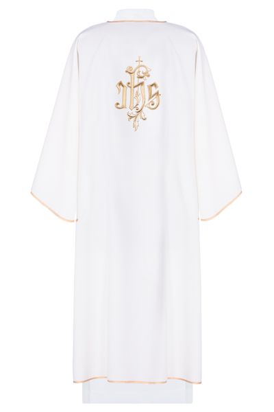 Dalmatyka haftowana IHS - ecru (7) - DALMATYKI - zdjęcie 2 - Dalmatyka haftowana IHS - ecru