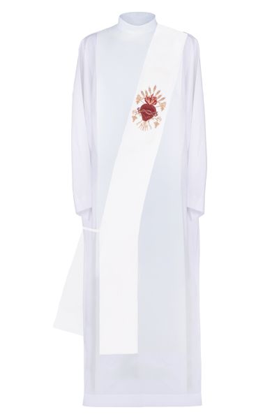 Stuła diakońska haftowana Serce Pana Jezusa (4) - DLA DIAKONA - Nowość