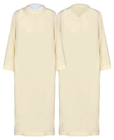 Alba kapłańska gładka ecru - (21) - KOMŻE I ALBY  KAPŁAŃSKIE - Nowość