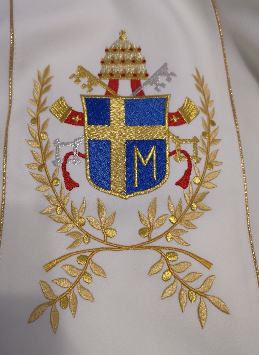 Ornat Jan Paweł II - cała postać - Ornaty z wizerunkiem świętych - zdjęcie 4 - Ornat Jan Paweł II - cała postać