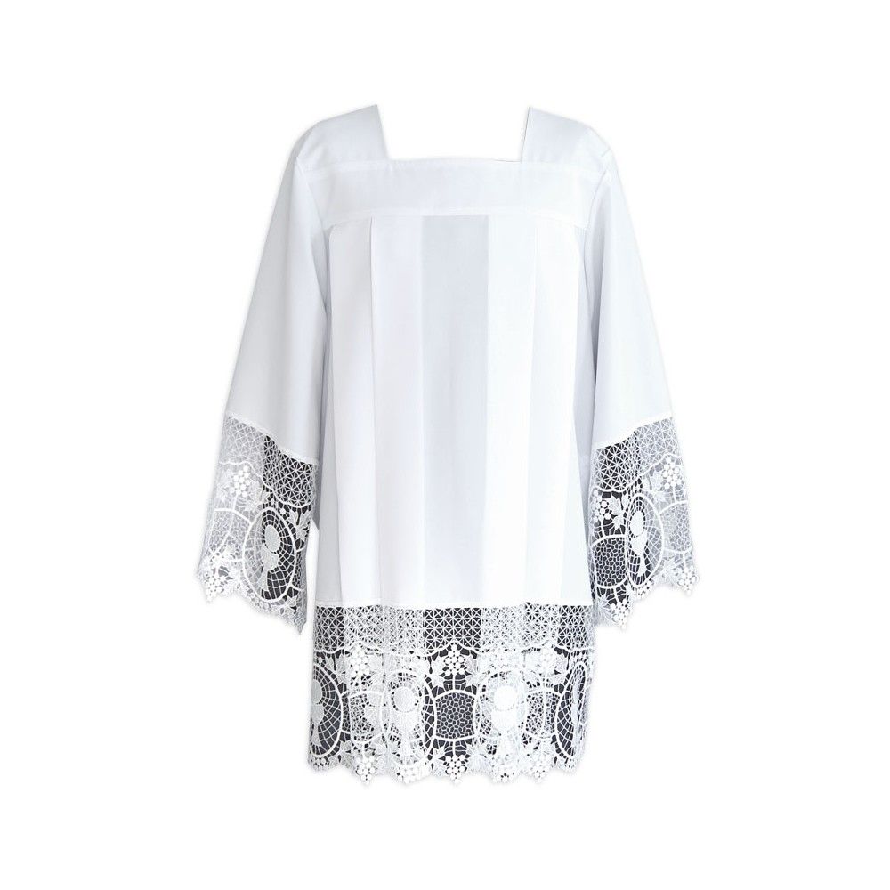 Komża kapłańska z gipiurą wzór kielich - KOMŻE I ALBY  KAPŁAŃSKIE - Nowość