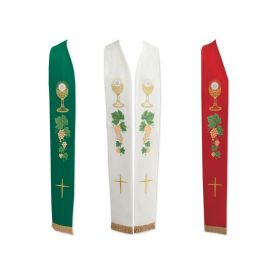 Stuła kapłańska eucharystyczna - 3 kolory - EUCHARYSTYCZNE