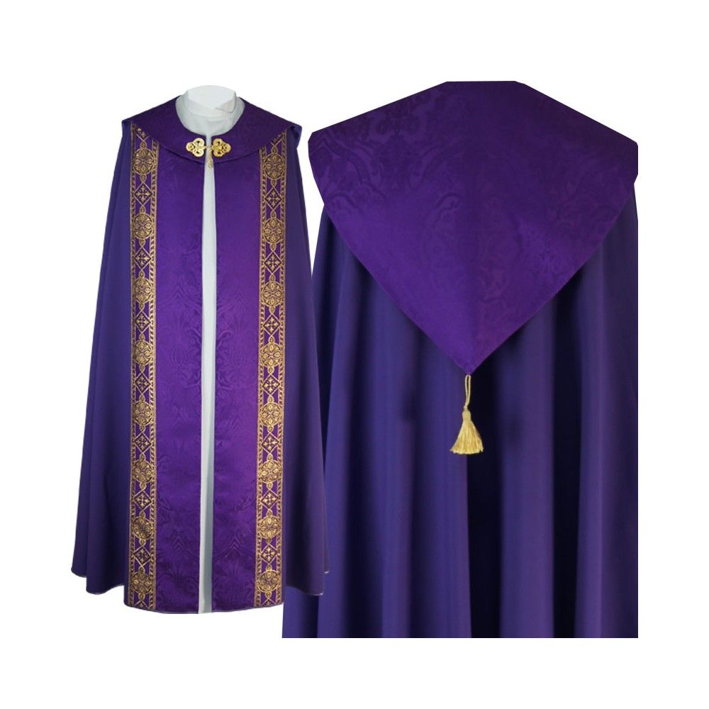 Kapa wzór gotycki - tkanina żakard - KAPY LITURGICZNE - Nowość