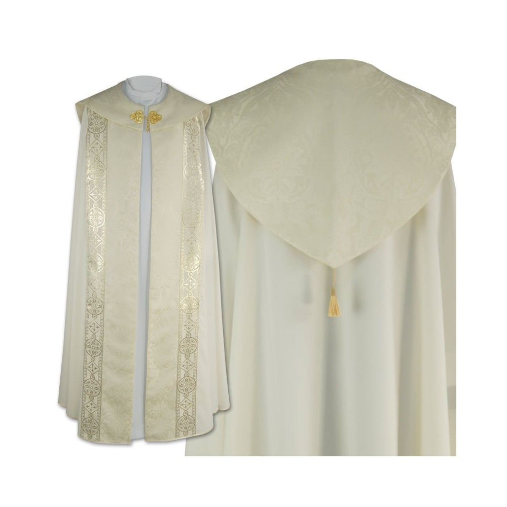 Kapa wzór gotycki - tkanina żakard - KAPY LITURGICZNE - zdjęcie 2 - Kapa wzór gotycki - tkanina żakard