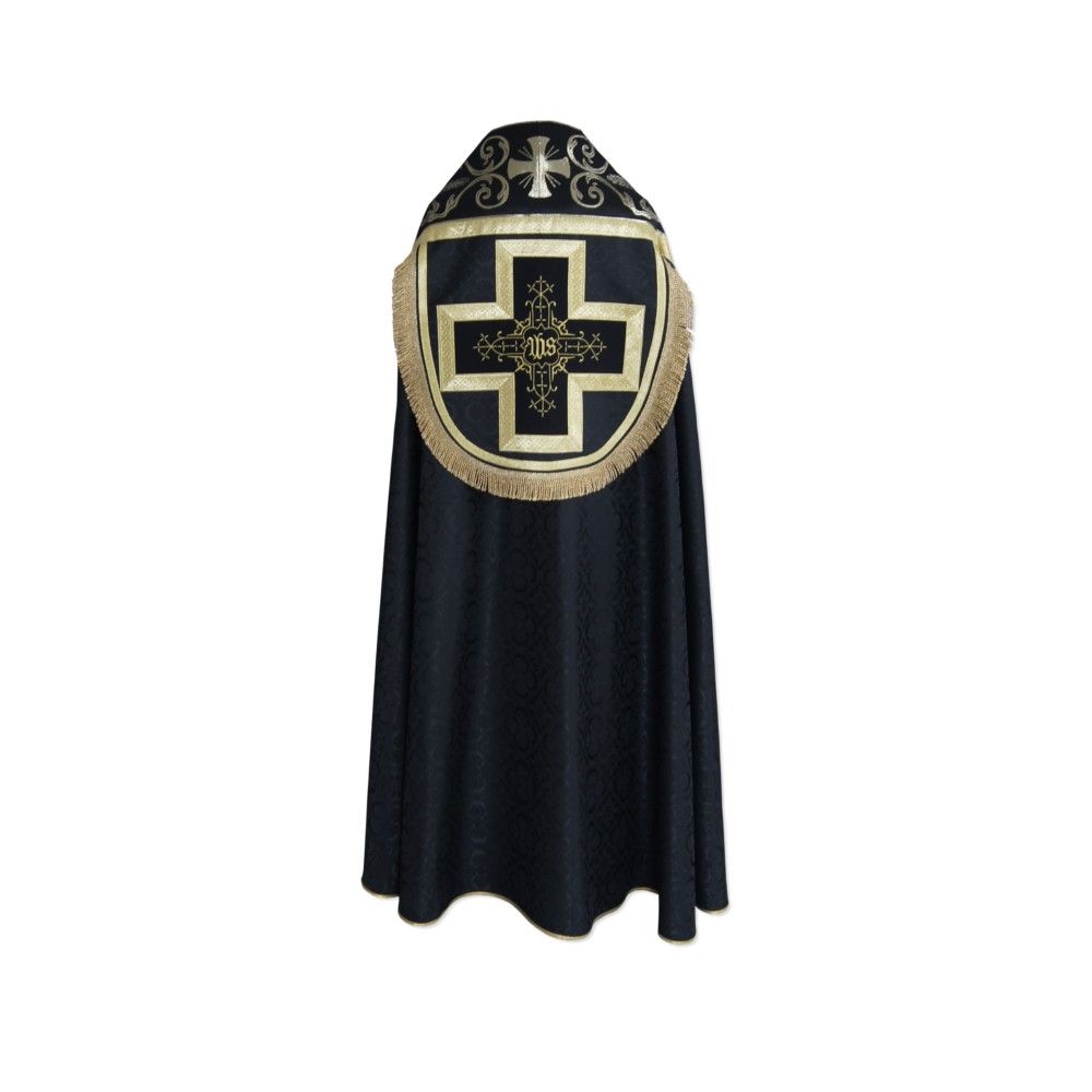 Kapa rzymska, kolory liturgiczne - tkanina żakard (10) - KAPY LITURGICZNE - zdjęcie 4 - Kapa rzymska, kolory liturgiczne - tkanina żakard (10)