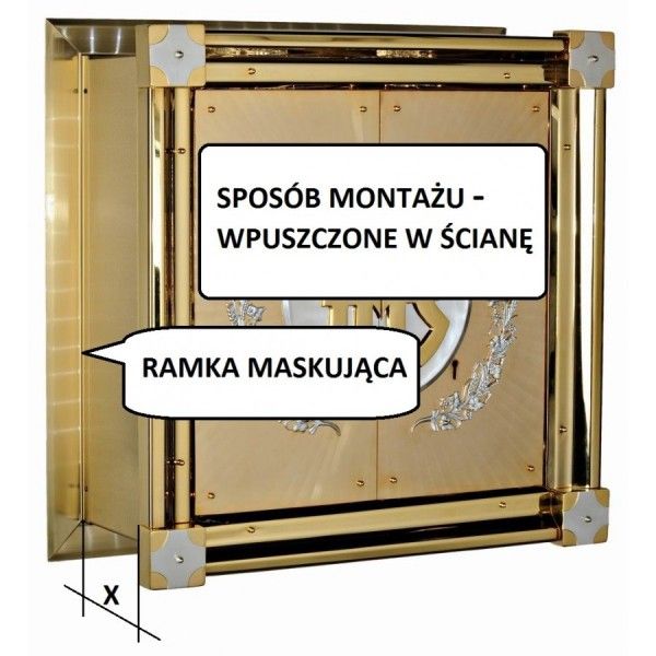 Tabernakulum mosiężne Kielich - TABERNAKULA - zdjęcie 3 - Tabernakulum mosiężne Kielich (27)