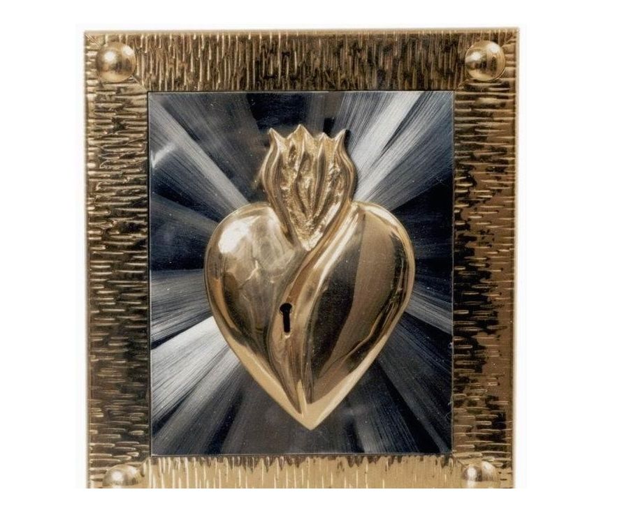 Tabernakulum mosiężne Serce (36) - TABERNAKULA - Nowość