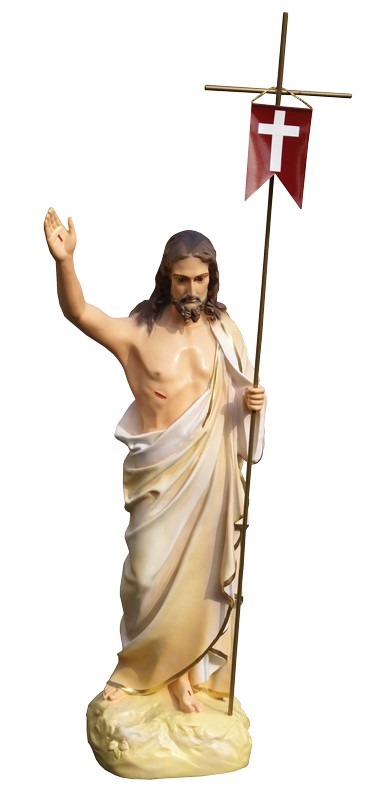 Chrystus Zmartwychwstały 63 cm. - Chrystus - zdjęcie 2 - Chrystus Zmartwychwstały 63 cm.