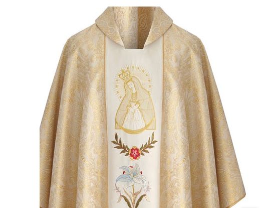 Ornat Gotycki - Matka Boża Ostrobramska (30) - Ornaty Maryjne - zdjęcie 2 - Ornat Gotycki - Matka Boża Ostrobramska (30)