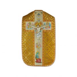 Ornat rzymski haftowany - Chrystus na krzyżu (22) - Ornaty z Jezusem - zdjęcie 2 - Ornat rzymski haftowany - Chrystus na krzyżu (22)