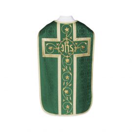 Ornat rzymski IHS - kolory liturgiczne, żakard (34) - Ornaty rzymskie - zdjęcie 4 - Ornat rzymski IHS - kolory liturgiczne, żakard (34)