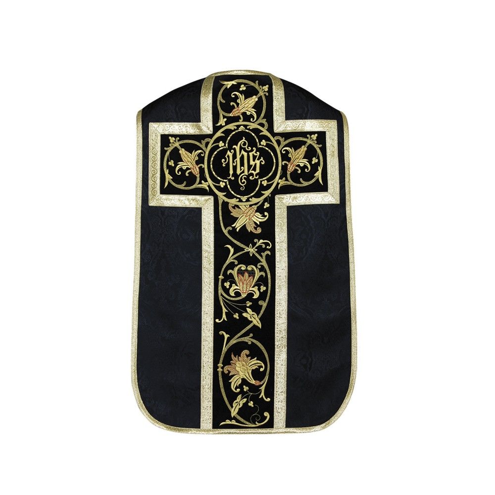 Ornat rzymski IHS - kolory liturgiczne, żakard (35) - Ornaty rzymskie - zdjęcie 4 - Ornat rzymski IHS - kolory liturgiczne, żakard (34)