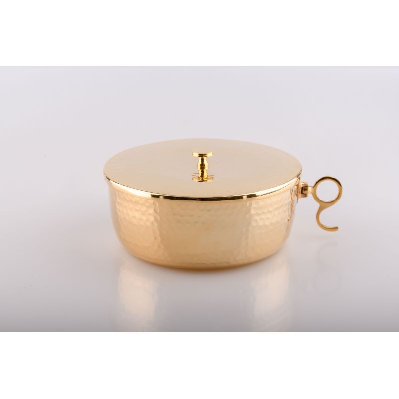 Puszka na komunikanty, pozłacana z zamknięciem - 7 cm - PUSZKI MSZALNE - Puszka na komunikanty, pozłacana z zamknięciem - 7 cm