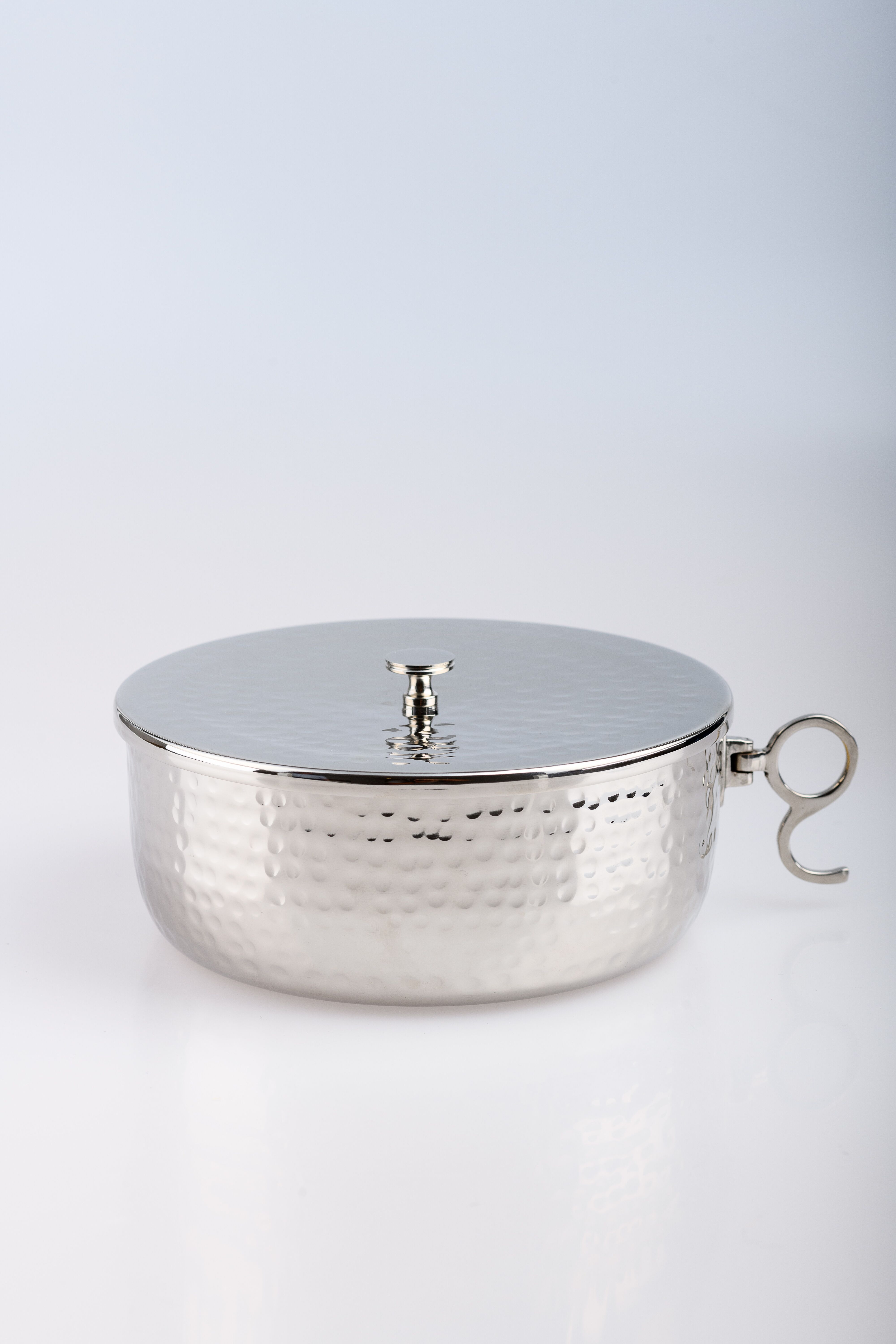 Puszka na komunikanty, posrebrzana z zamknięciem - 7 cm - PUSZKI MSZALNE - Nowość