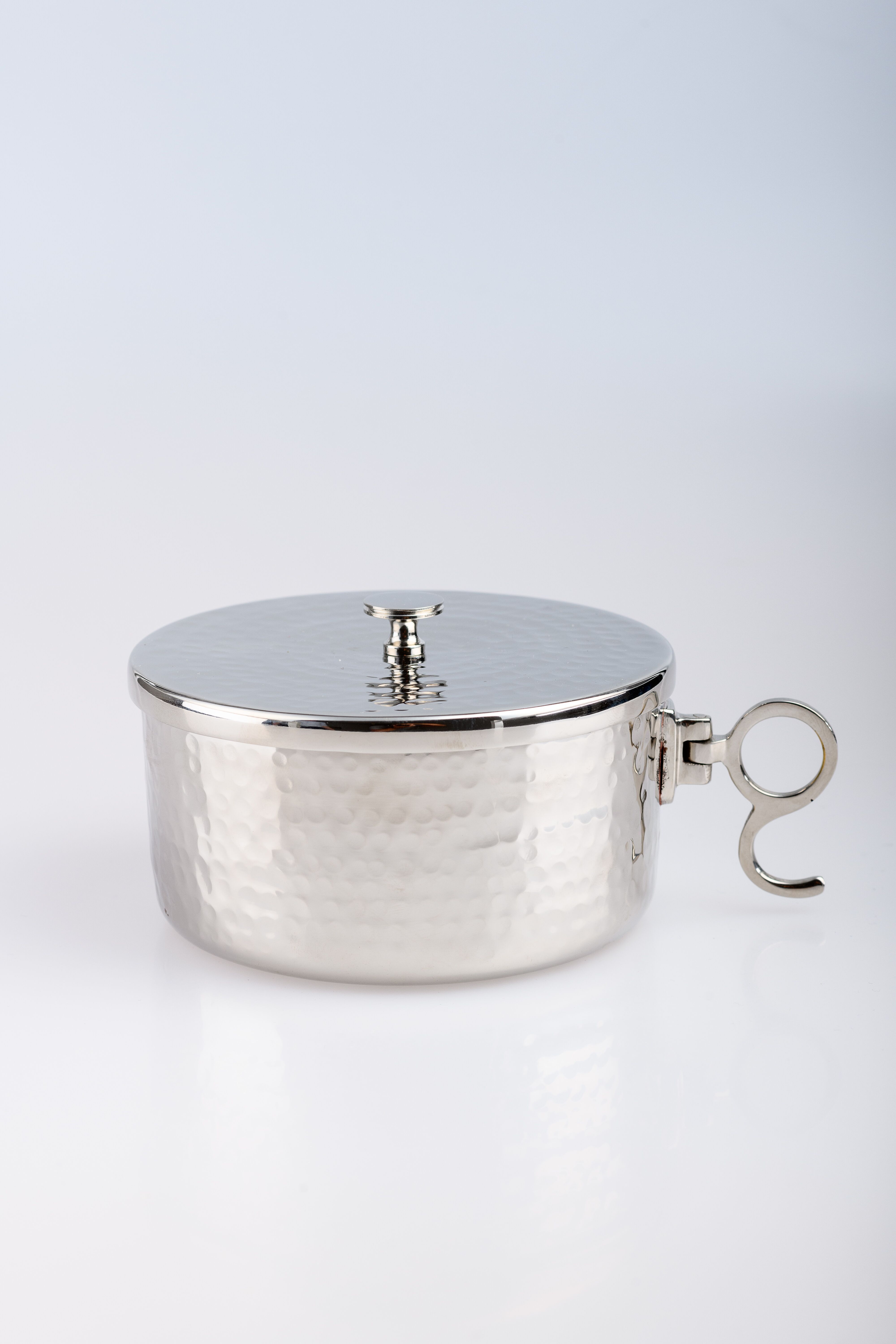 Puszka na komunikanty, posrebrzana z zamknięciem - 6,5 cm - PUSZKI MSZALNE - Nowość