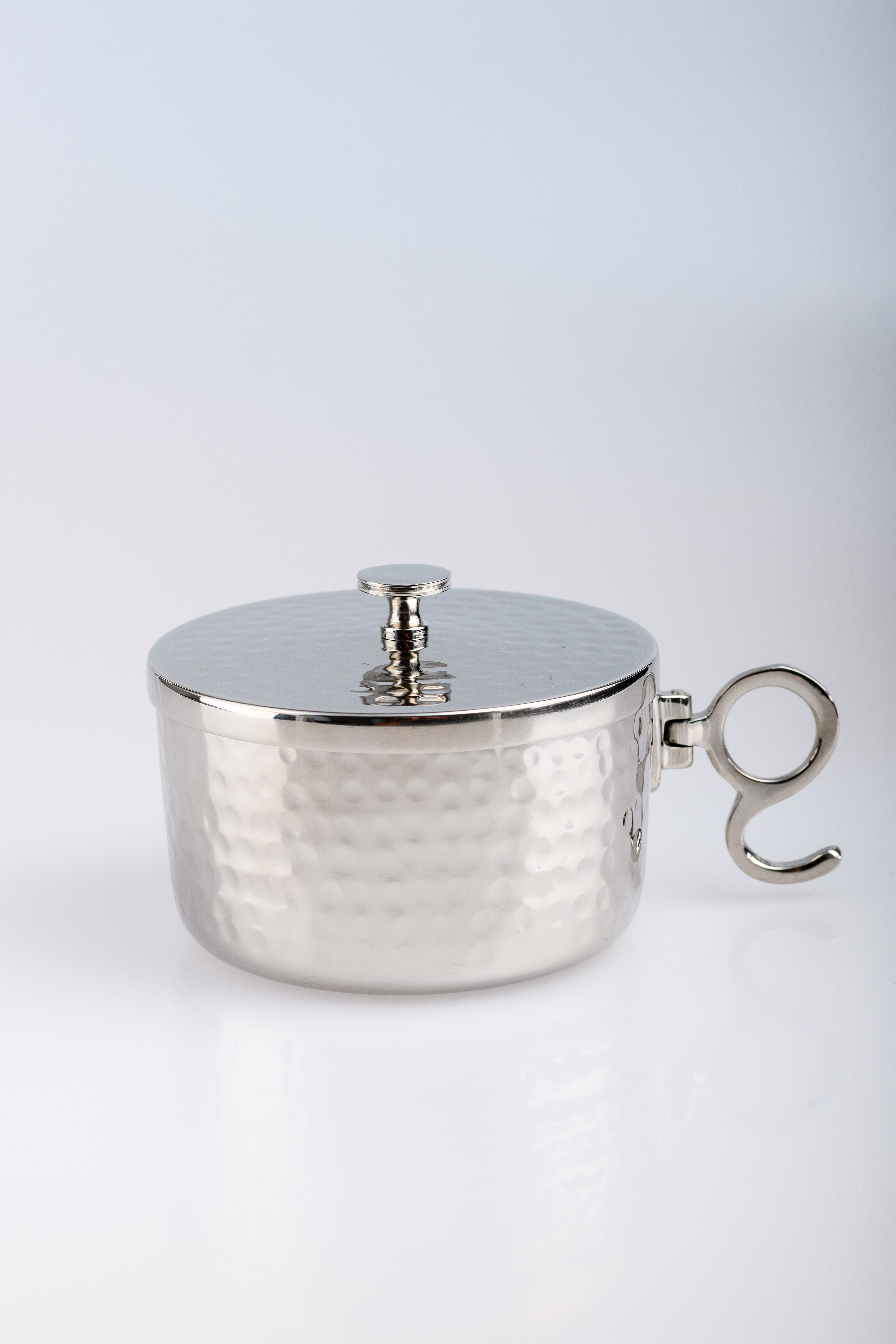 Puszka na komunikanty, posrebrzana z zamknięciem - 5,5 cm - PUSZKI MSZALNE - Nowość