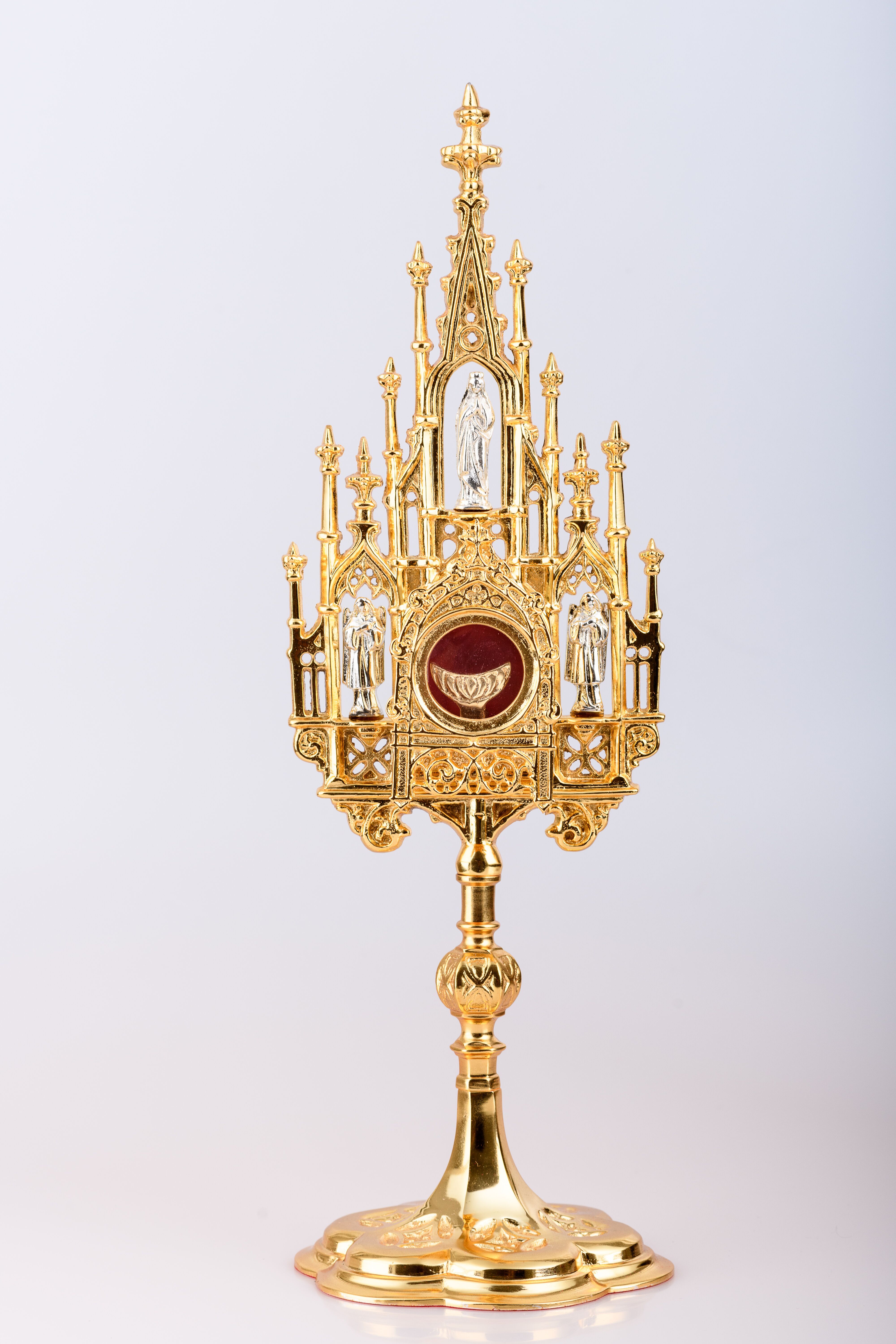 Monstrancja neogotycka 40 cm -  na hostię Ø 3 cm - MONSTRANCJE - Nowość