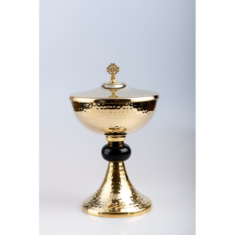 Puszka na komunikanty, mosiężna , pozłacana - 24 cm (61) - PUSZKI MSZALNE - Puszka na komunikanty, mosiężna , pozłacana - 24 cm (61)