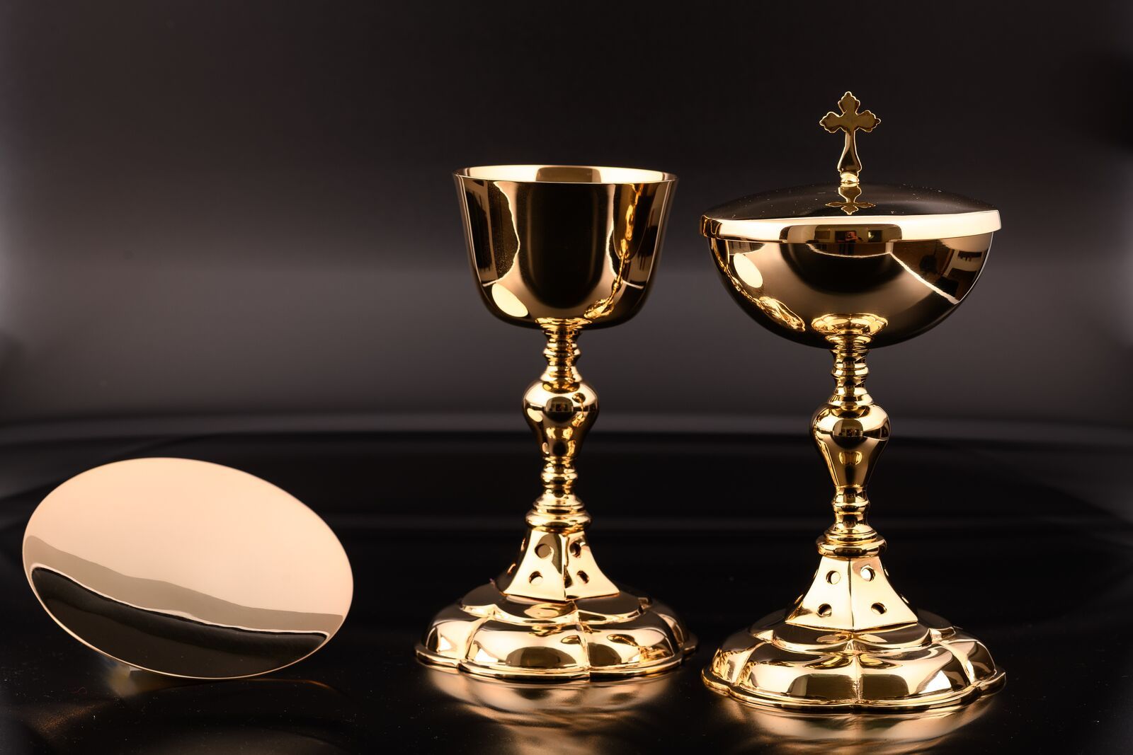 Komplet kielich + puszka + patena (19) - KIELICHY MSZALNE - Nowość