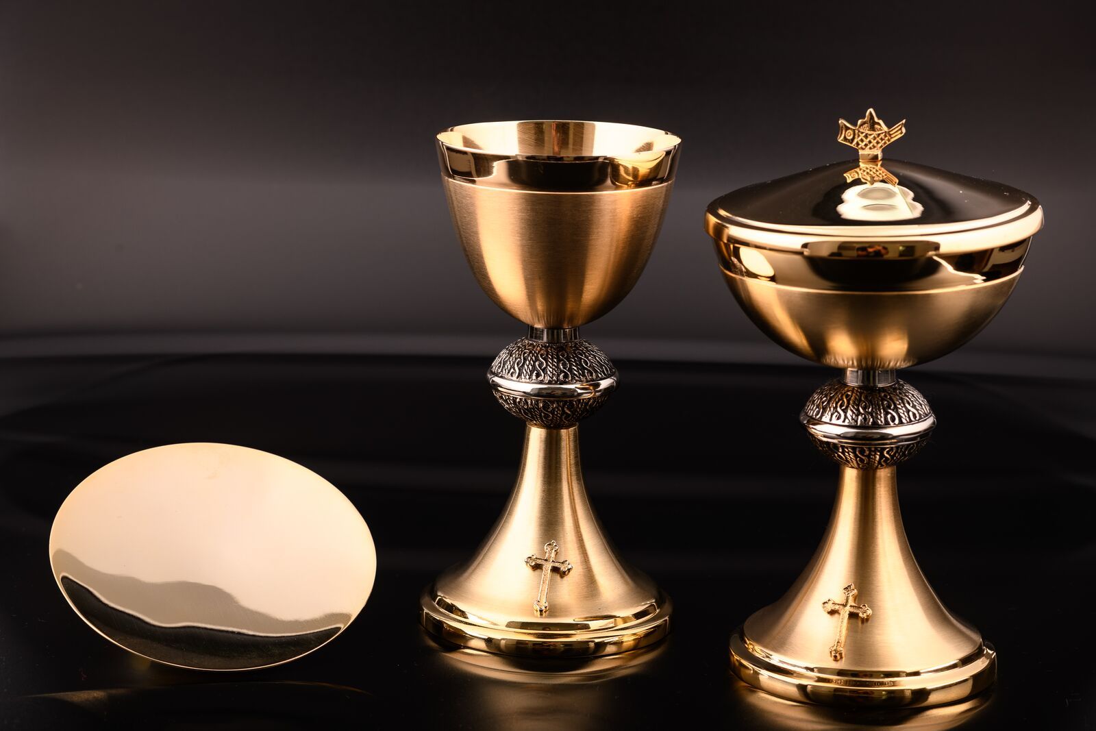 Komplet kielich + puszka + patena (21) - KIELICHY MSZALNE - Nowość