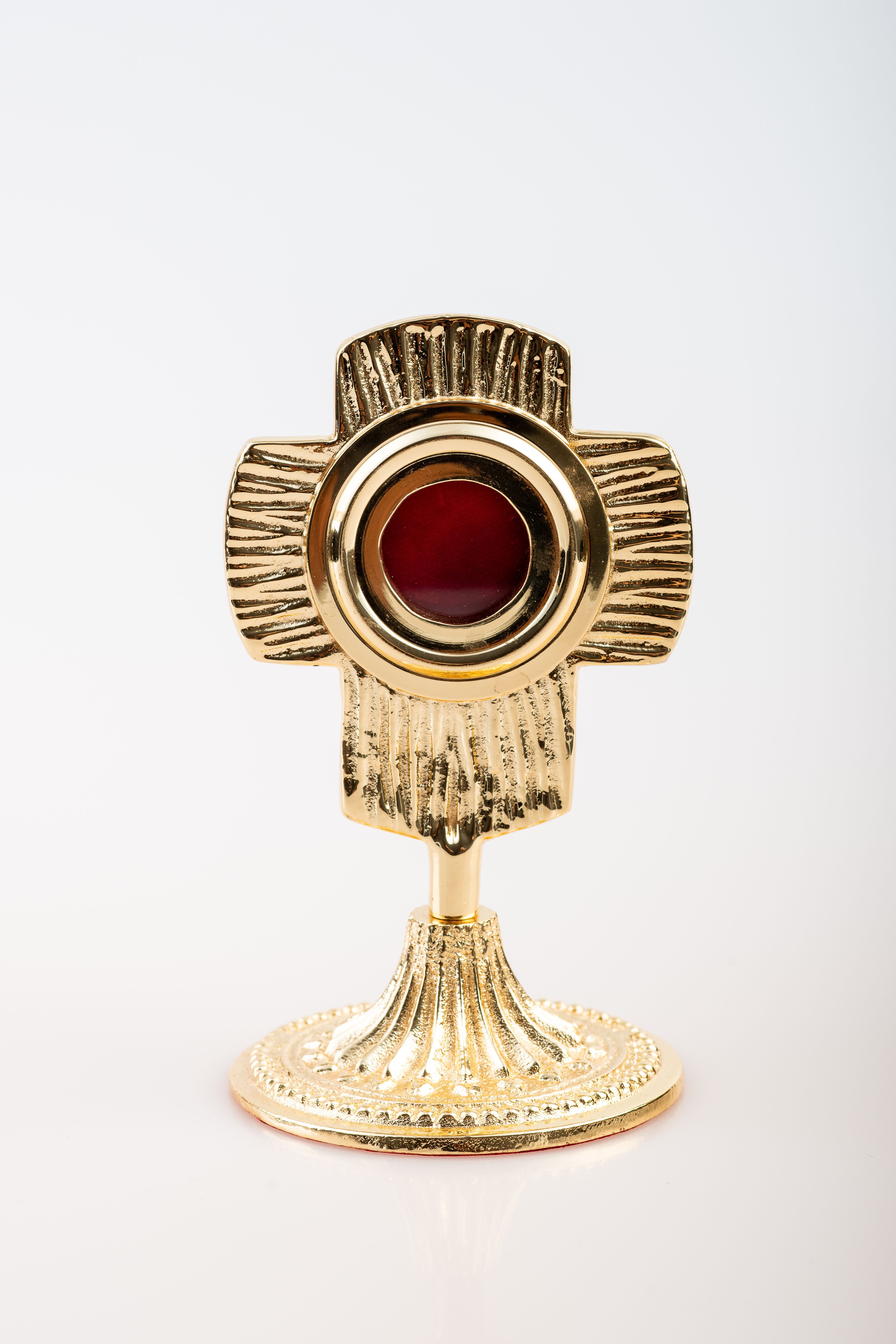 Relikwiarz pozłacany - 13 cm (27) - RELIKWIARZE - Nowość